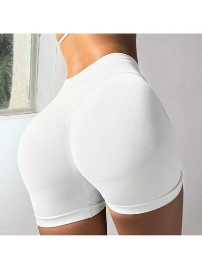 Women's High Waist Butt Lifting Gym Shorts Compression Sculpting Curve Fit Yoga Workout Active Shorts